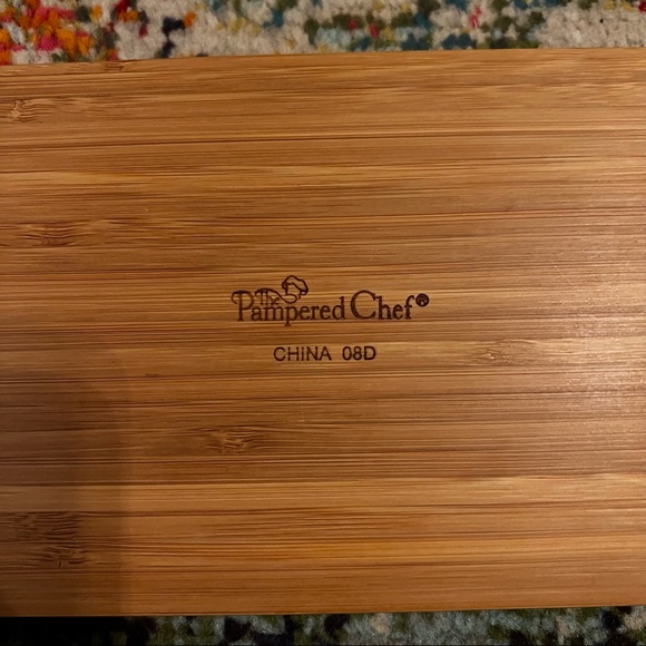 The Pampered Chef Dining Pampered Chef Bamboo Cracker Tray 4 Mini